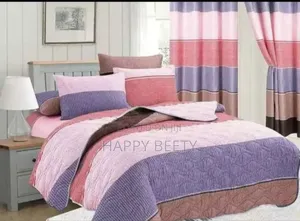 7 Pc Quality Curtain Duvets 1 Pc Woolen Duvet 1 Pair(2 Pcs)