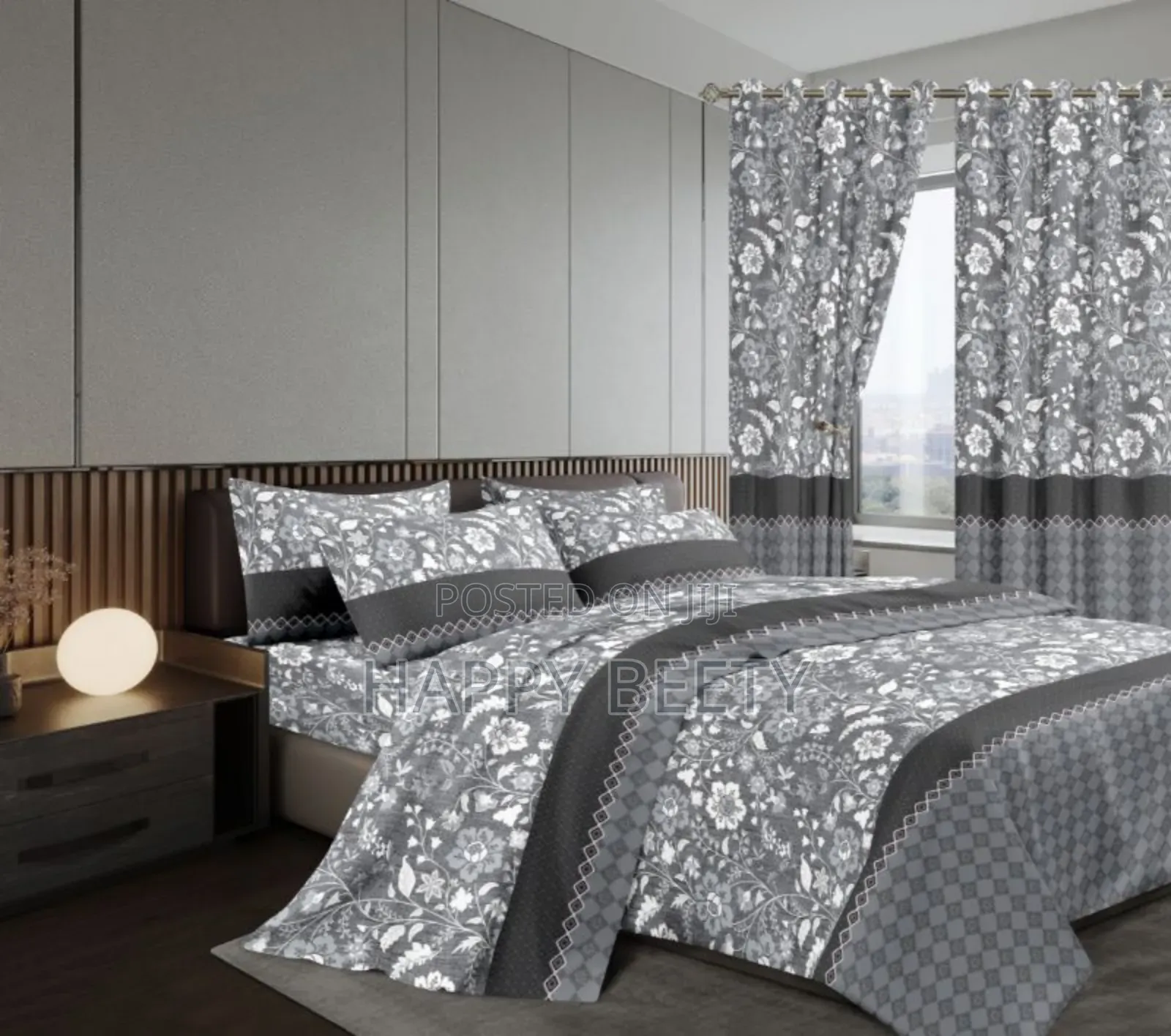 7 Pc Quality Curtain Duvets 1 Pc Woolen Duvet 1 Pair(2 Pcs)