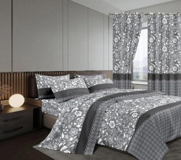 7 Pc Quality Curtain Duvets 1 Pc Woolen Duvet 1 Pair(2 Pcs) - thumbnail 5