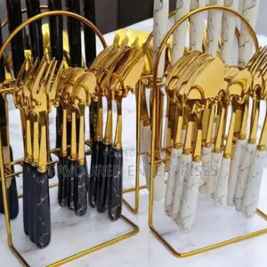 24pcs Cultery Gold