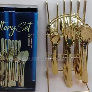 24pcs Cultery Gold