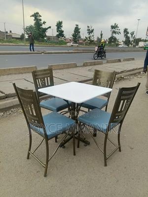 Restaurant Powder Coated Set, Grey Chairs - thumbnail 2