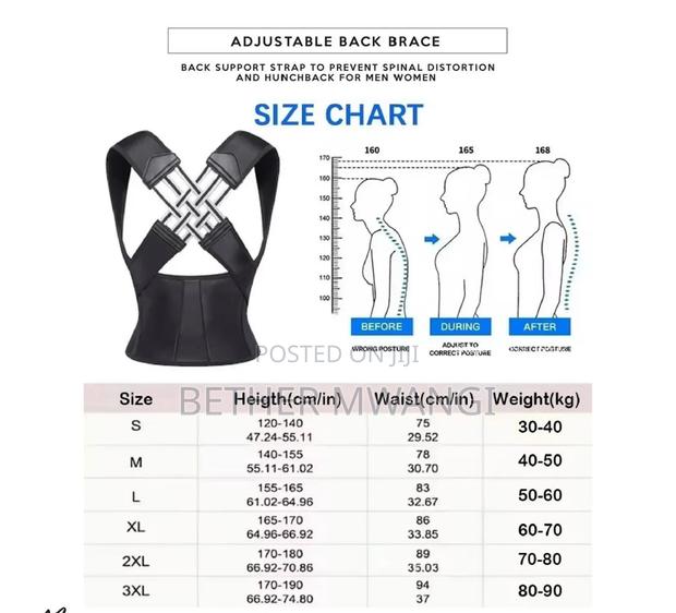Adjustable Back Brace - Posture Corrector in Kenya - thumbnail 4