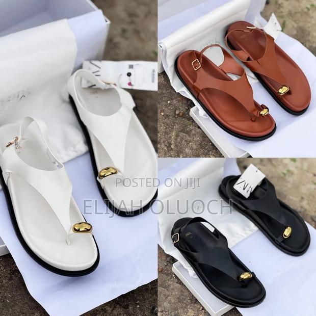 High Quality Leather (Zara) Anklestrap Sandles