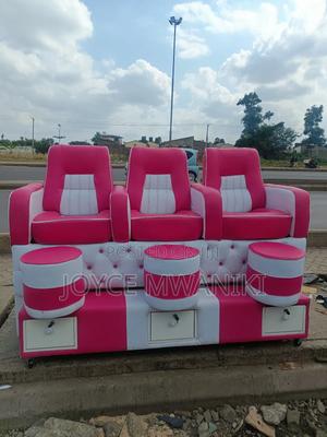Pedicure Seat 3 Seater, With Lockable Drawers - thumbnail 2