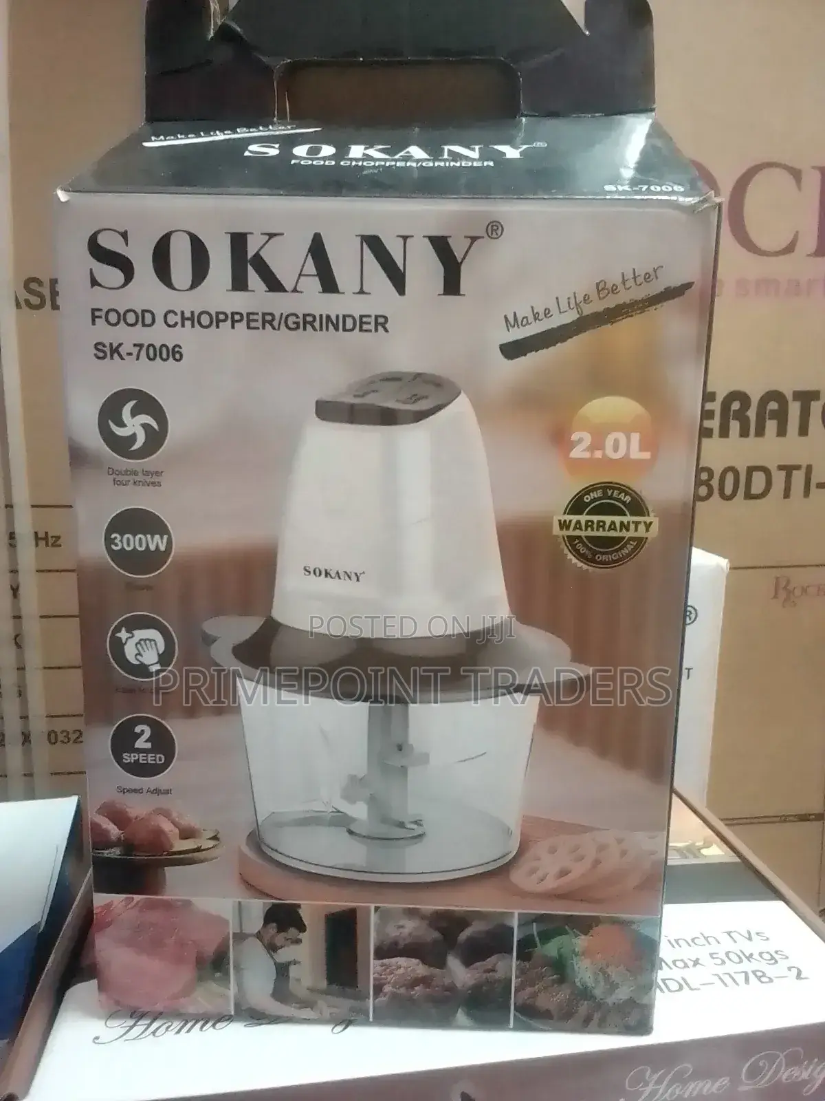 Sokany Electric Food Chopper – High-Speed, Multi-Purpose