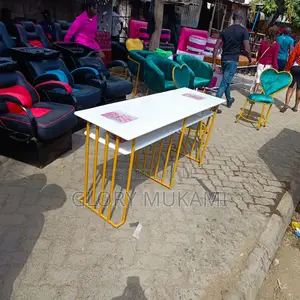 Marble White Double Manicure Table