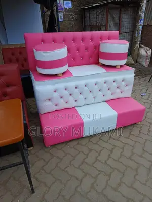 White Pink Pedicure Chair