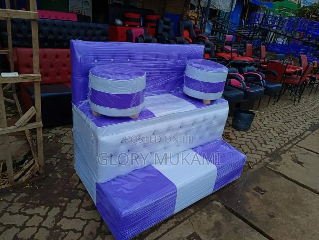 Purple White Pedicure Sofa