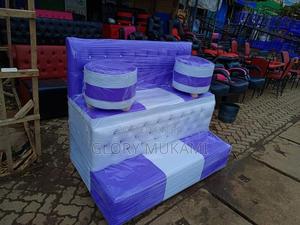 Purple White Pedicure Sofa - thumbnail 2