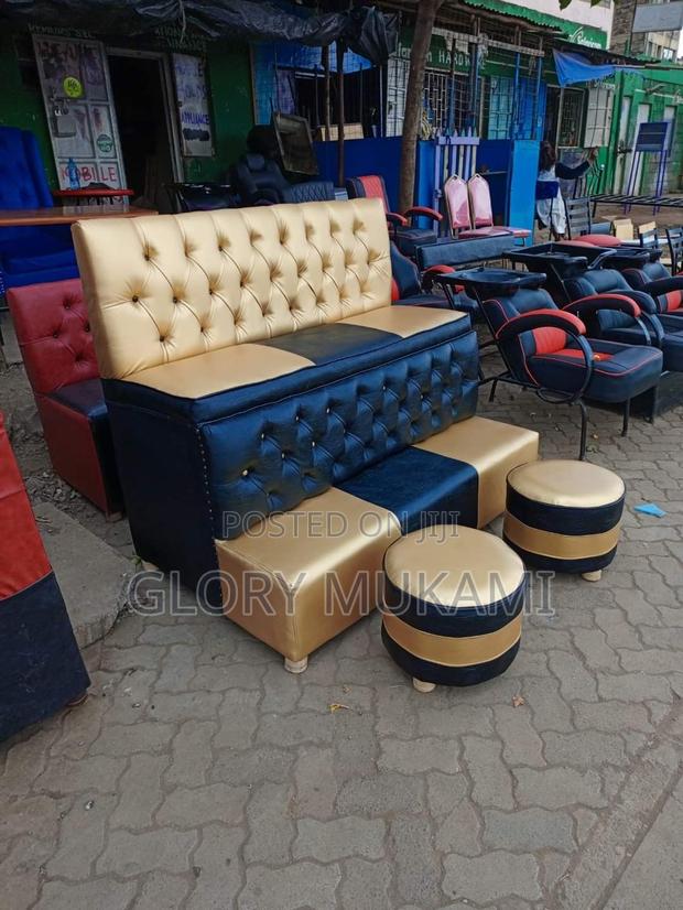 Black Gold Pedicure Sofa - main view