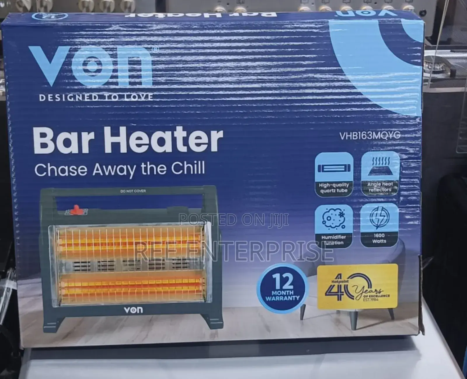 Brand New Von Quartz Room Heater With Humidifier