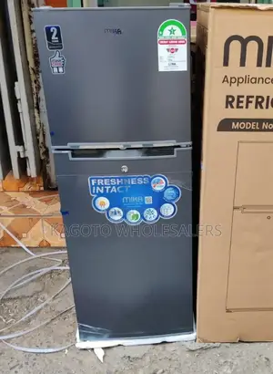 Mika Double Door 138litres Refrigerator Grey M138rf-Mika