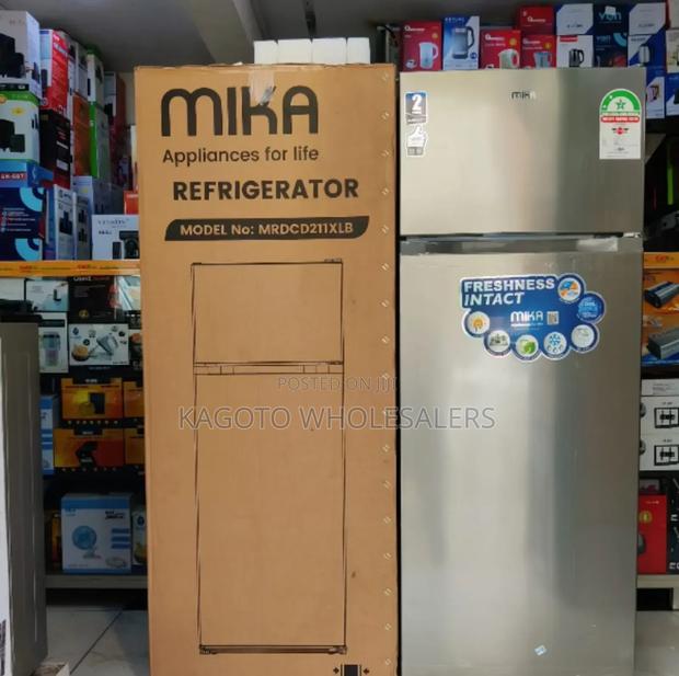 Mika Double Door 211l Refrigerator Silver M211rf-Mika