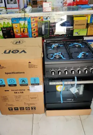 Von Cooker 4 Gas (Wok Burner)+ Electric Oven Va6f4