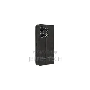 Wallet Black Retro Leather Flip Case for Infinix Note 30 Pro