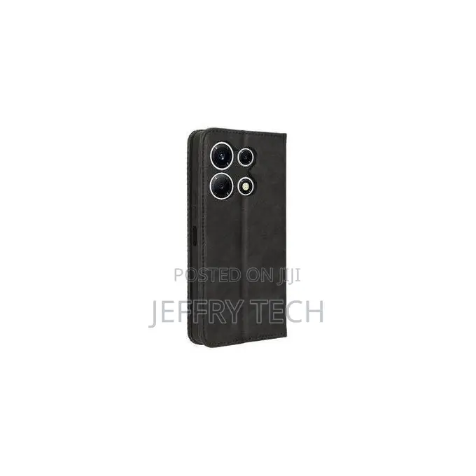 Wallet Black Retro Leather Flip Case for Infinix Note 30 Pro