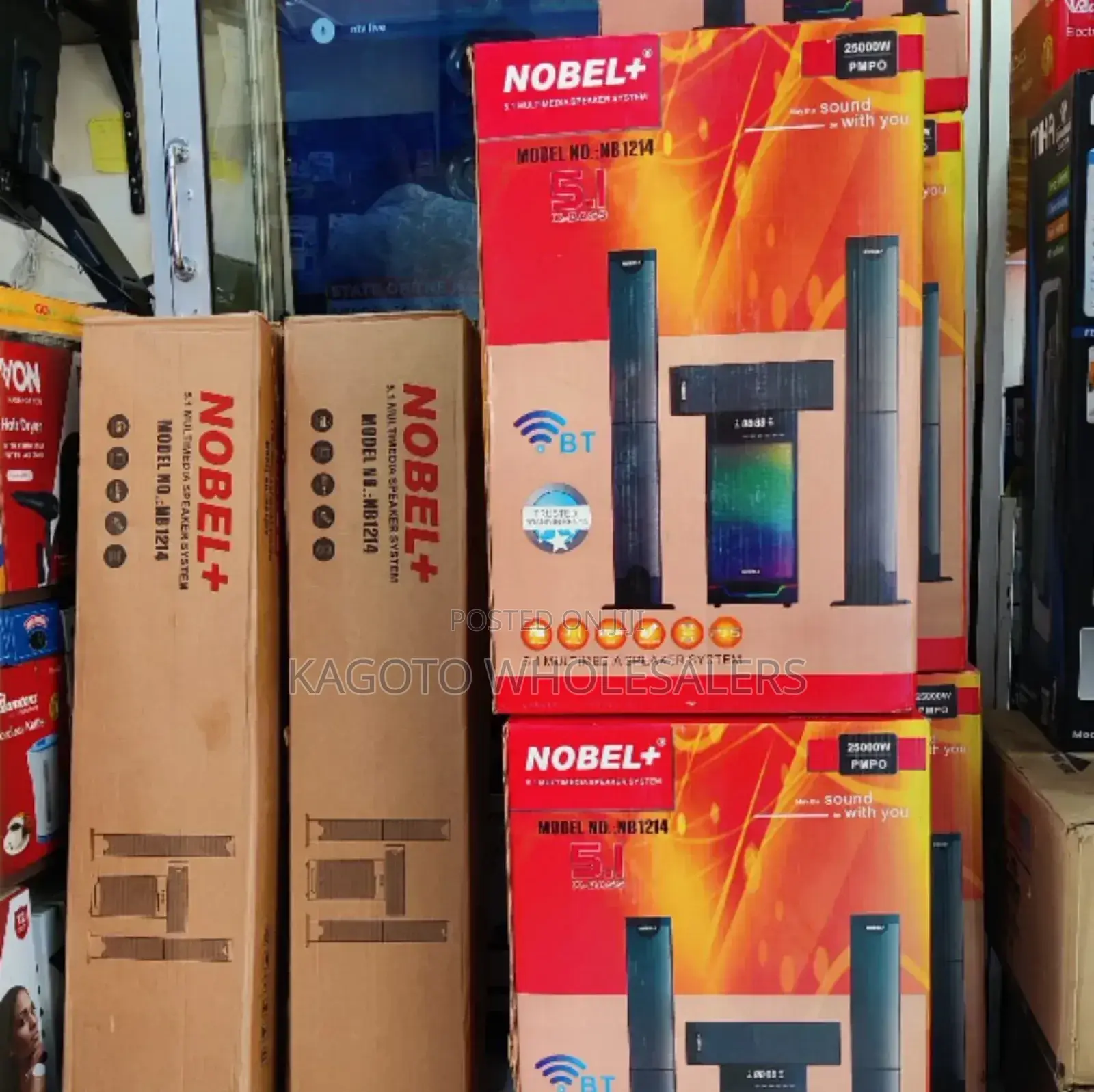Nobel 5.1 Multimedia Speaker System 2500pmpo Nb-1214-5.1ch