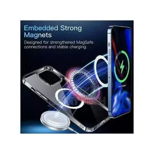 iPhone 13 Pro – Transparent Blue Magnetic Case With Magsafe