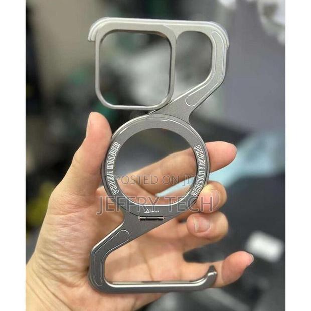 Magnetic Frameless Case for iPhone 15 Pro Max – Sleek Titani - thumbnail 3