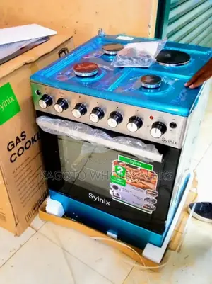 Syinix 60by 60 3+1 Plus Electric Oven ,Auto Ignition S3+1e
