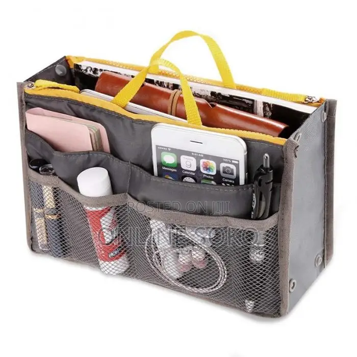 Multipurpose Women Travel 13 Pocket Handbag Purse Organizer