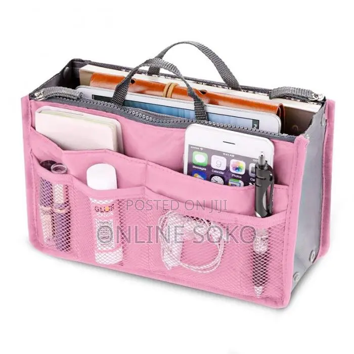 Multipurpose Women Travel 13 Pocket Handbag Purse Organizer