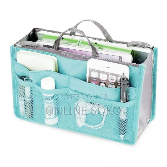 Multipurpose Women Travel 13 Pocket Handbag Purse Organizer