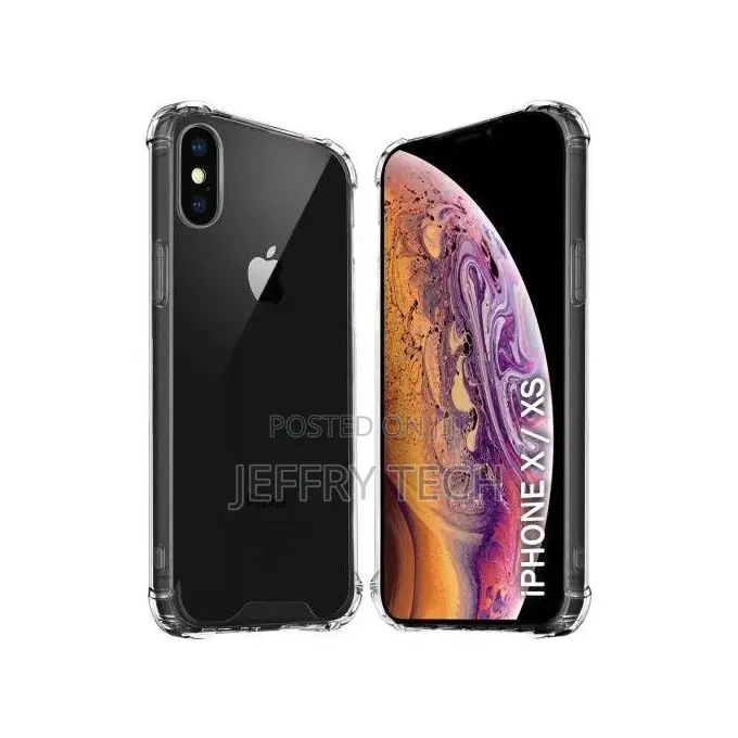 Non-Yellowing Transparent Hard Back Cover Case for iPhone Xs