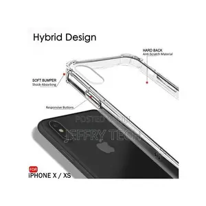 Non-Yellowing Transparent Hard Back Cover Case for iPhone Xs