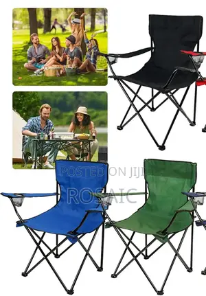 Foldable Chair Available Colours Red Black and Dark