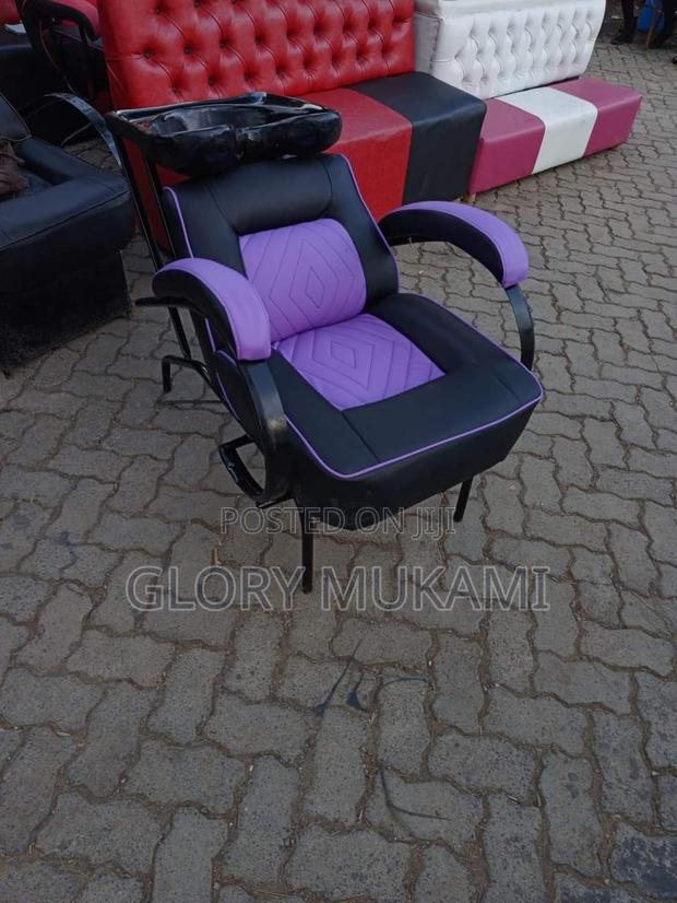 Purple Salon Sink Chair - main view