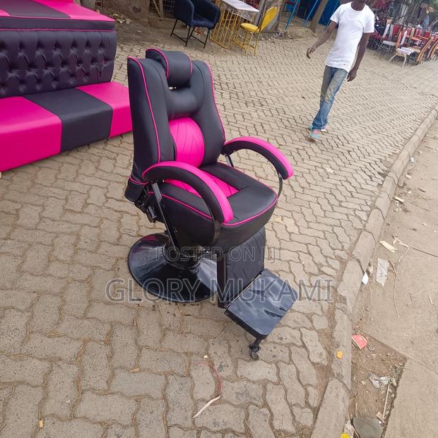Pink Barber Kinyozi Chair - main view