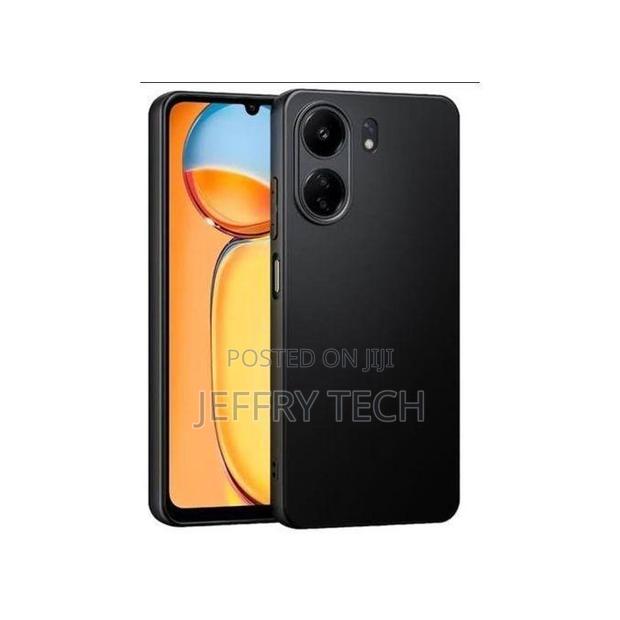 Xiaomi Phone Case for Redmi 13c Black Soft Silicone Phone Ca - main view