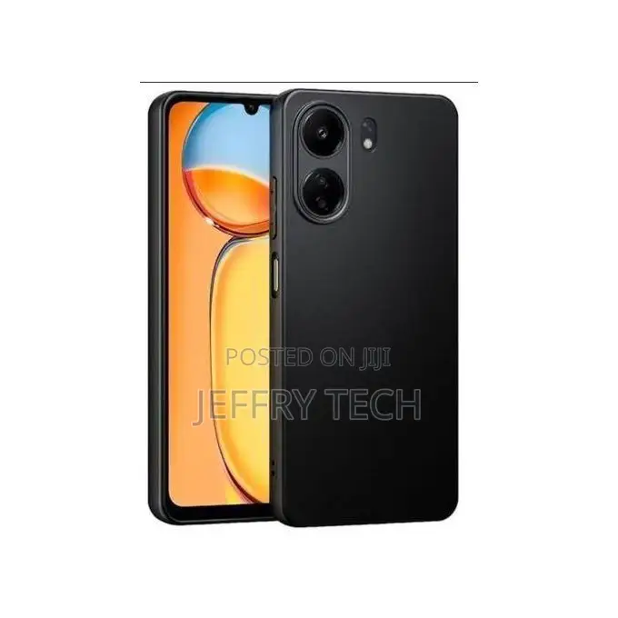 Xiaomi Phone Case for Redmi 13c Black Soft Silicone Phone Ca