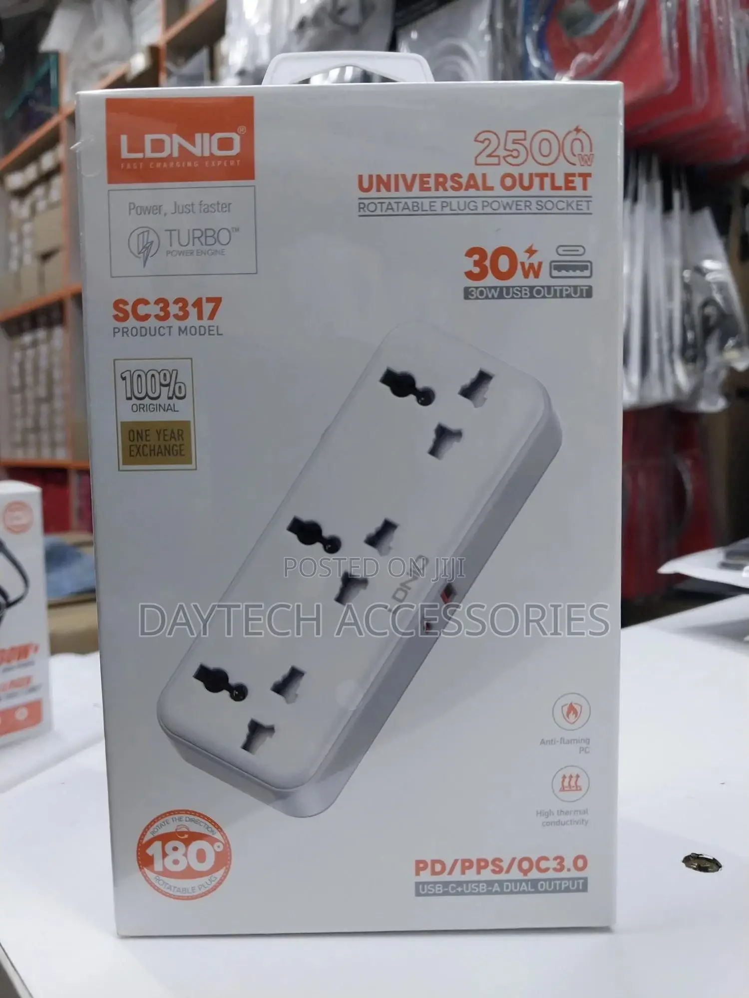 Ldnio Sc3317 2500w Plug Universal Outlet Plug Power Socket