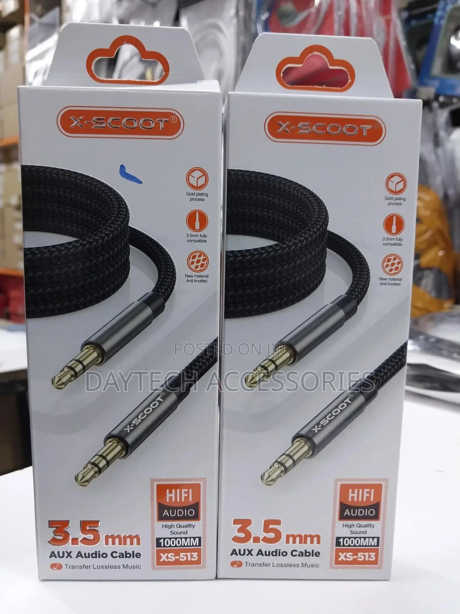 X-Scoot 3.5mm Male to 3.5mm Male Aux Audio Cable