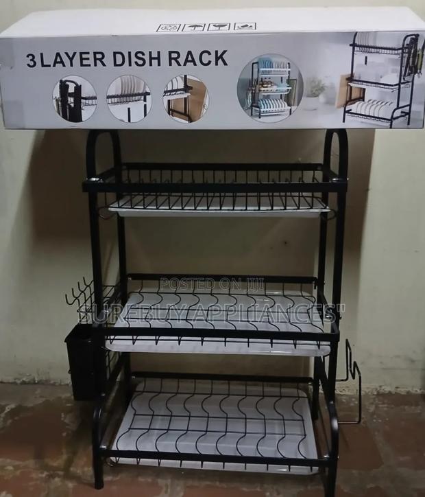 3 Layer Dishrack Advanced Black - main view