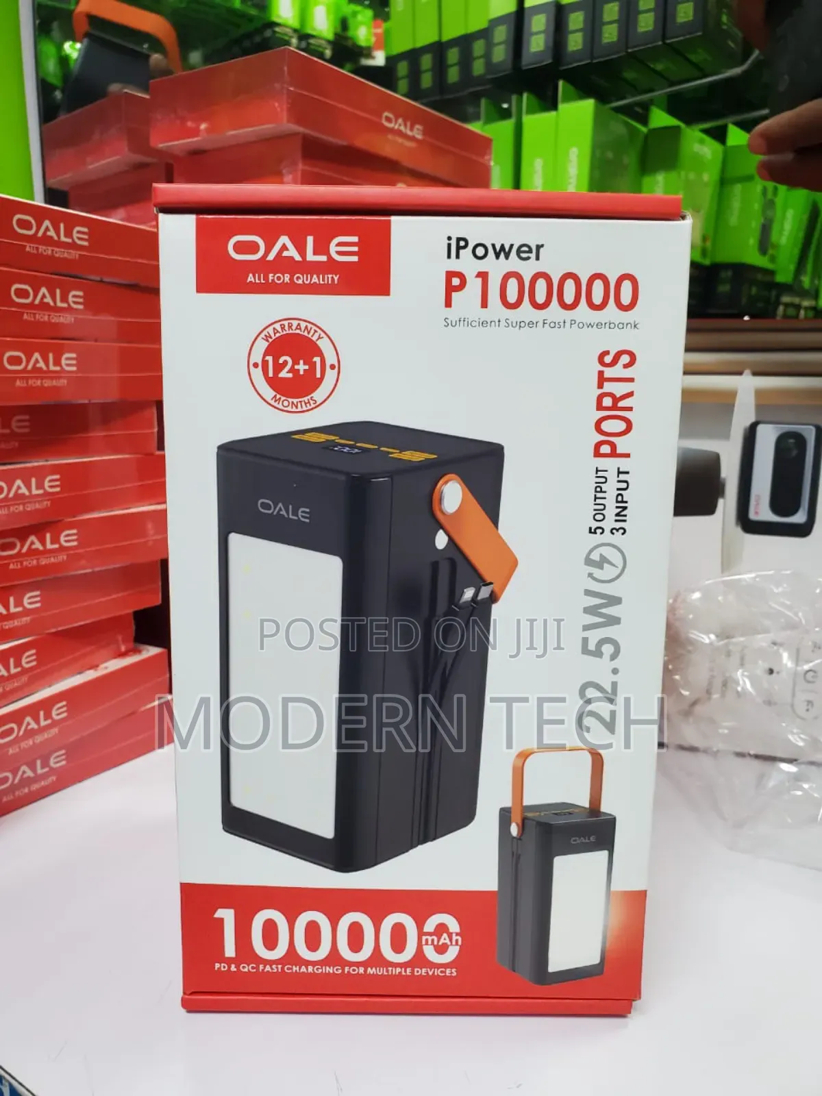 Oale Ipowerp100000 - 100000mah - Power Bank - Black