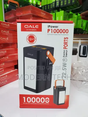 Oale Ipowerp100000 - 100000mah - Power Bank - Black