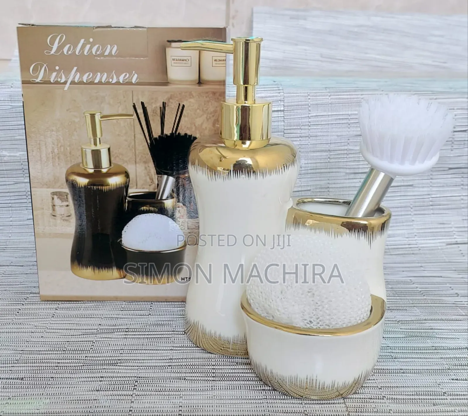 3 in 1 Ceramic Bathroom Set