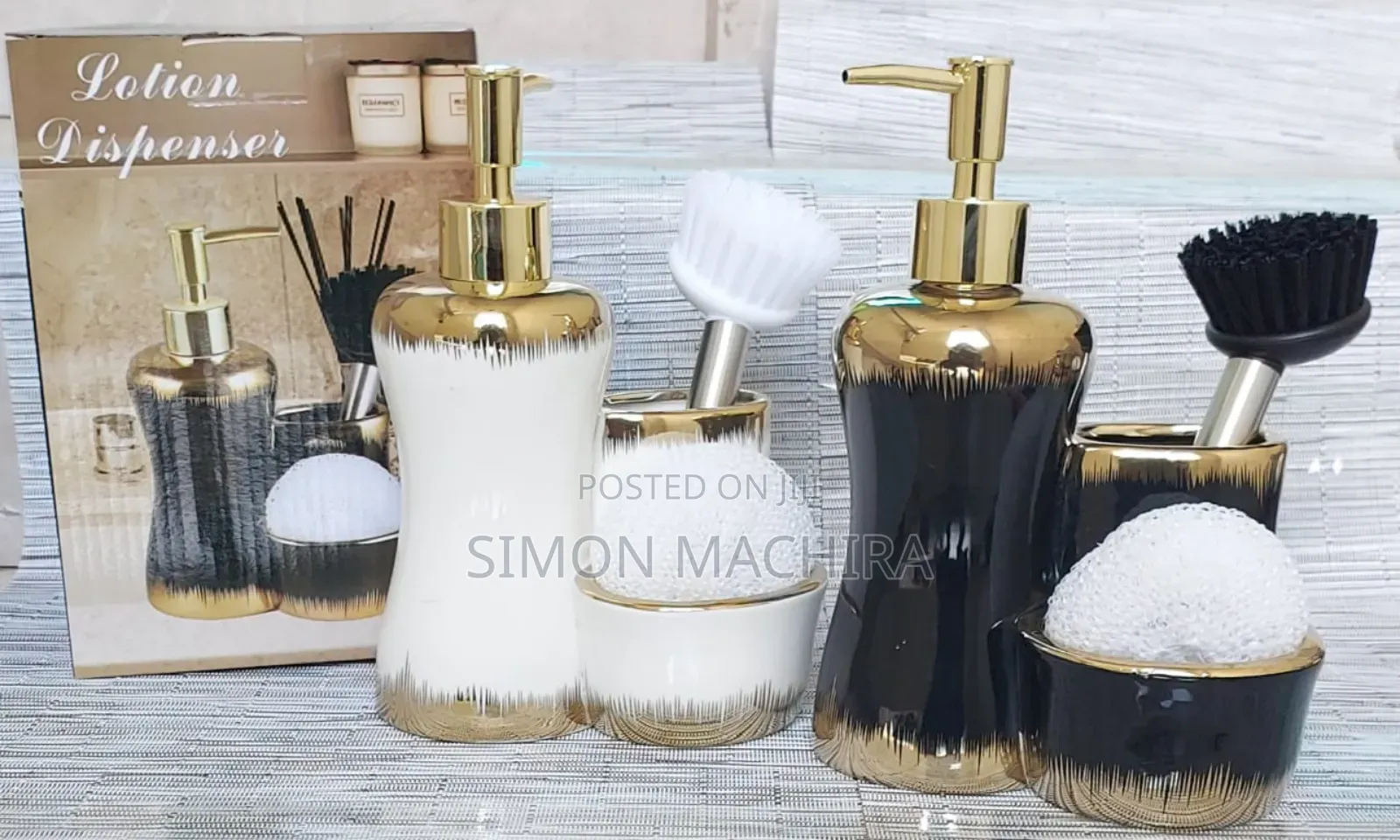 3 in 1 Ceramic Bathroom Set