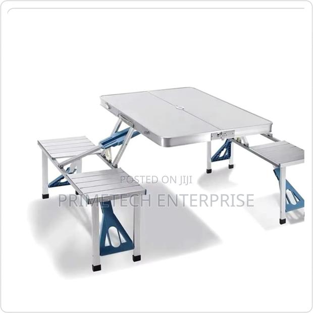 Portable Foldable, Adjustable Aluminium Camping Table - main view