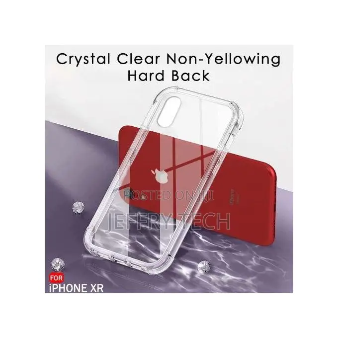 Non-Yellowing Transparent Hard Tpu Cover Case for iPhone Xr
