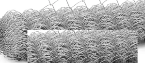 12.5g Chain Link Wire, 65x65, 10ft (Galvanizedl