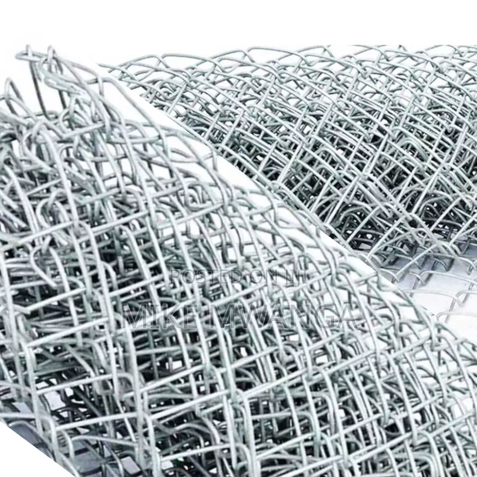 10 Ft, 12.5g, 65x65 Galvanized Chain Link Mesh
