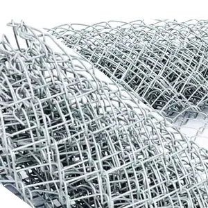 10 Ft, 12.5g, 65x65 Galvanized Chain Link Mesh