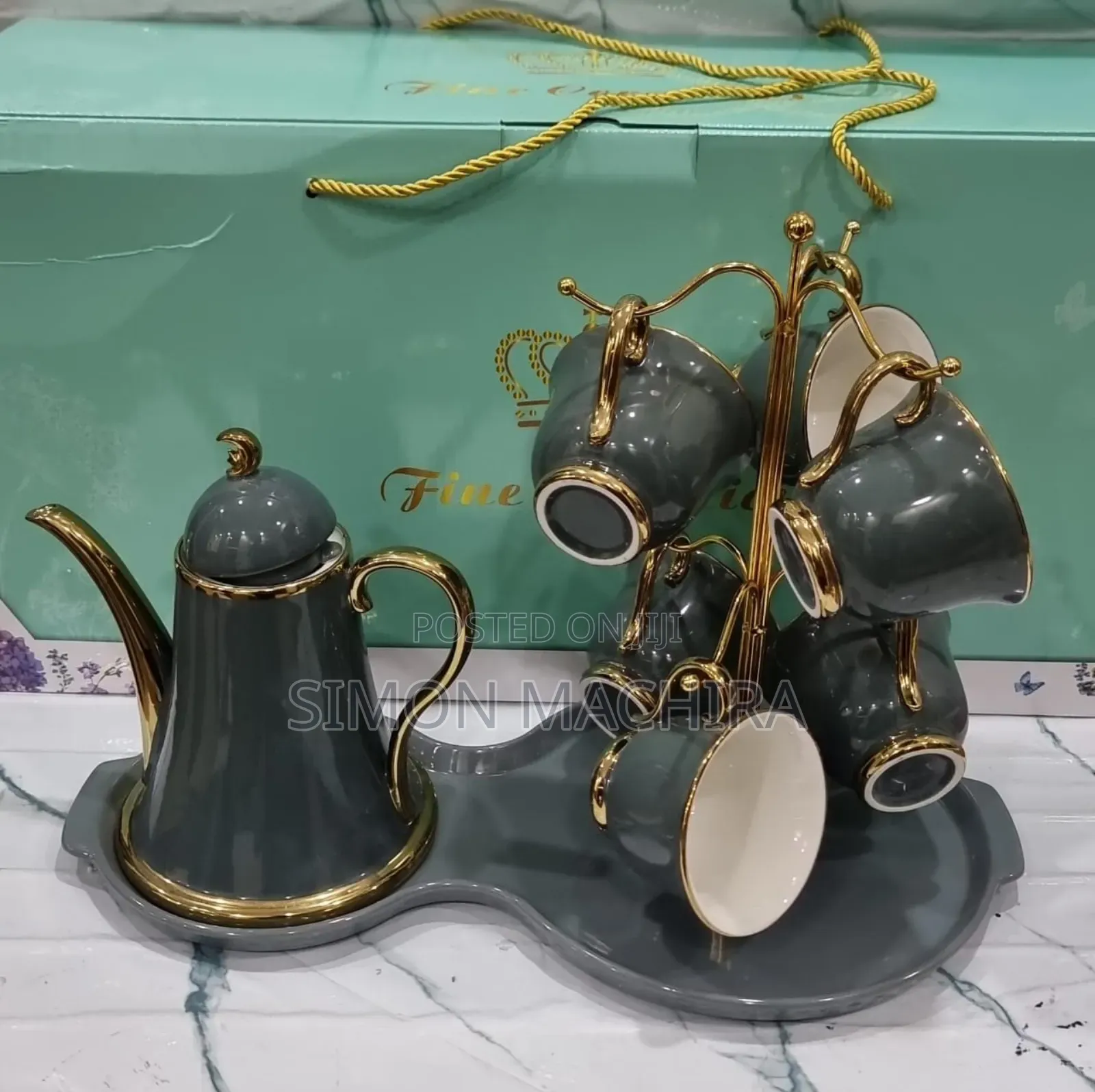 9pcs Unique Ceramic Tea Set