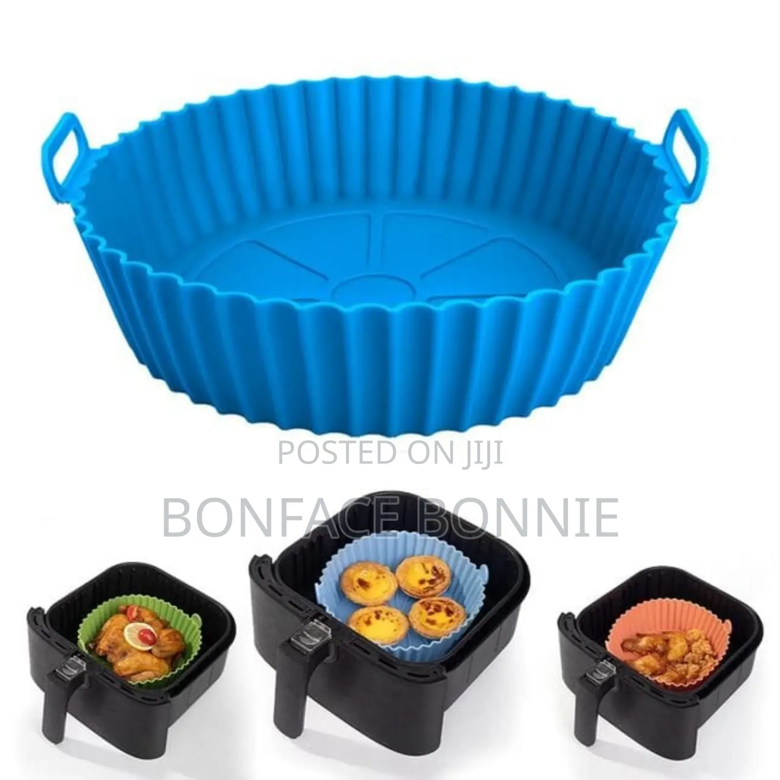 Reusable Silicone Air Fryer Liner Baking Tin.