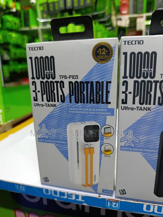 Tecno 10000mah Powerbank - thumbnail 2